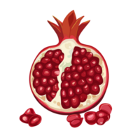 Pomegranate transparent background,AI Generative png