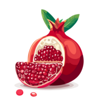 Pomegranate transparent background,AI Generative png