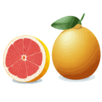 Orange fruit transparent arrière-plan, ai génératif png