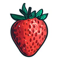 Strawberry transparent background ,AI Generative png