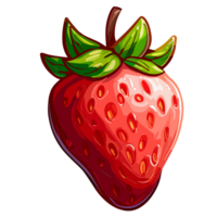 Strawberry transparent background ,AI Generative png