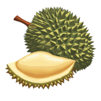 durian transparent arrière-plan, ai génératif png