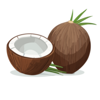 Coconut transparent background,AI Generative png