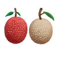 Lychee transparent background,AI Generative png