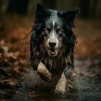 running dog photography close up photo