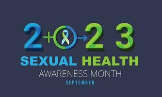 Sexual health awareness month. background, banner, card, poster, template. Vector illustration.
