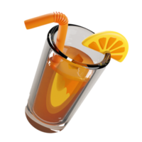 3d rendre Orange jus png