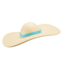 3D render beach hat png