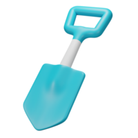 3D render shovel png