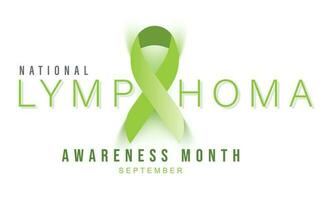 Lymphoma awareness month. background, banner, card, poster, template. Vector illustration.