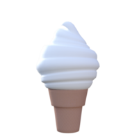 Ice cream isolated 3d png