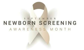 Newborn screening awareness month. background, banner, card, poster, template. Vector illustration.