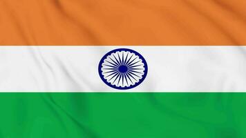 India flag animated 4k. video