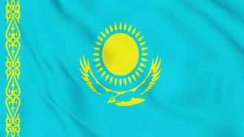 Kazakhstan flag animated 4k. video