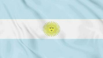 Argentinien Flagge animiert 4k. video