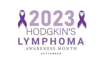 Hodgkin's Lymphoma awareness month. background, banner, card, poster, template. Vector illustration.