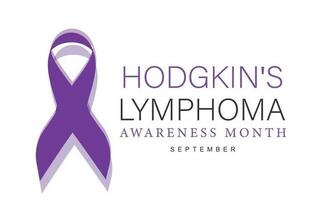 Hodgkin's Lymphoma awareness month. background, banner, card, poster, template. Vector illustration.
