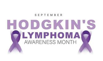 Hodgkin's Lymphoma awareness month. background, banner, card, poster, template. Vector illustration.