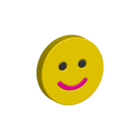 Face Smile 3D Icon Transparent png