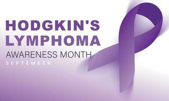 Hodgkin's Lymphoma awareness month. background, banner, card, poster, template. Vector illustration.