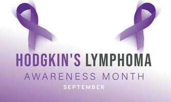 Hodgkin's Lymphoma awareness month. background, banner, card, poster, template. Vector illustration.