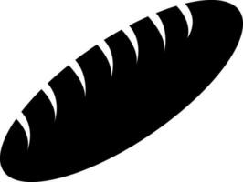 Flat style hot dog in Black and white color. vector