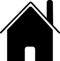 Hut in Black and white color. vector
