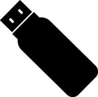 Isolated flash drive. vector