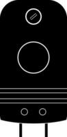 Geyser in Black and white color. vector