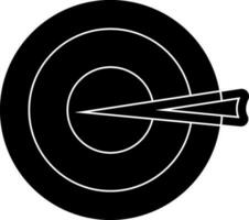 Target arrow with bullseye. vector