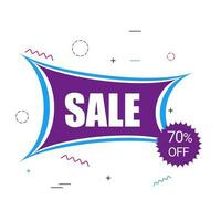 Template or banner design decorated with text Sale for off offer. vector