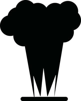 style of explosion blast boom icon.