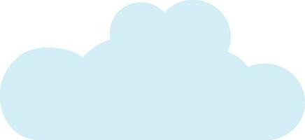 Flat illustration of cloud icon. vector