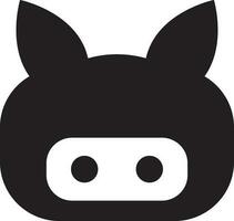 Black and white github. vector