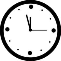 Dots decorated wall clock. vector