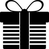 Isolated icon of Gift box in flat style. vector