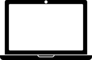 Icon of monitor with camera in isolated. vector