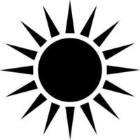 Illustration of a sun. vector