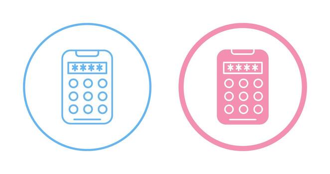 icono de vector de código pin