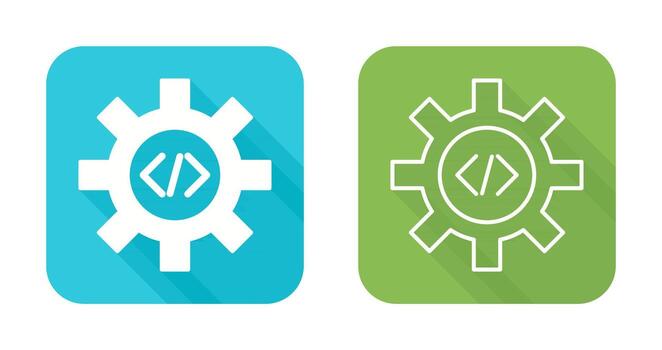 Unique Code Optimization Vector Icon