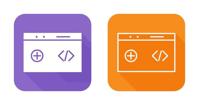 icono de vector de código limpio único