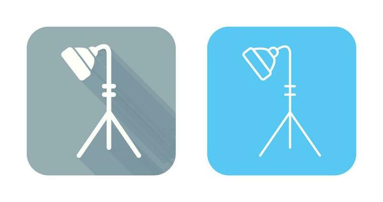 Unique Light Stand Vector Icon