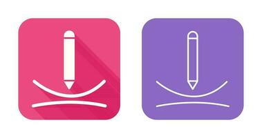 Draw Curve Vector Icon