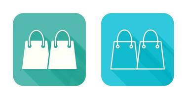 Unique Shopping Bags Vector Icon