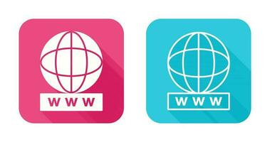 Unique World Wide Web Vector Icon