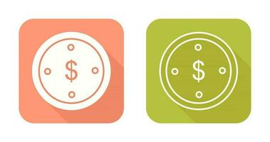 Dollar Coin Vector Icon