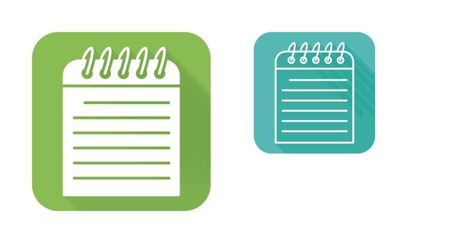 icono de vector de nota única