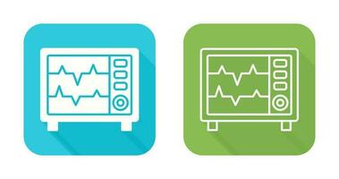 icono de vector de monitor de frecuencia cardíaca