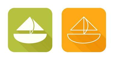 Small Yacht Vector Icon