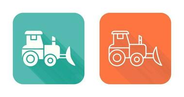 Industrial Tractor Vector Icon